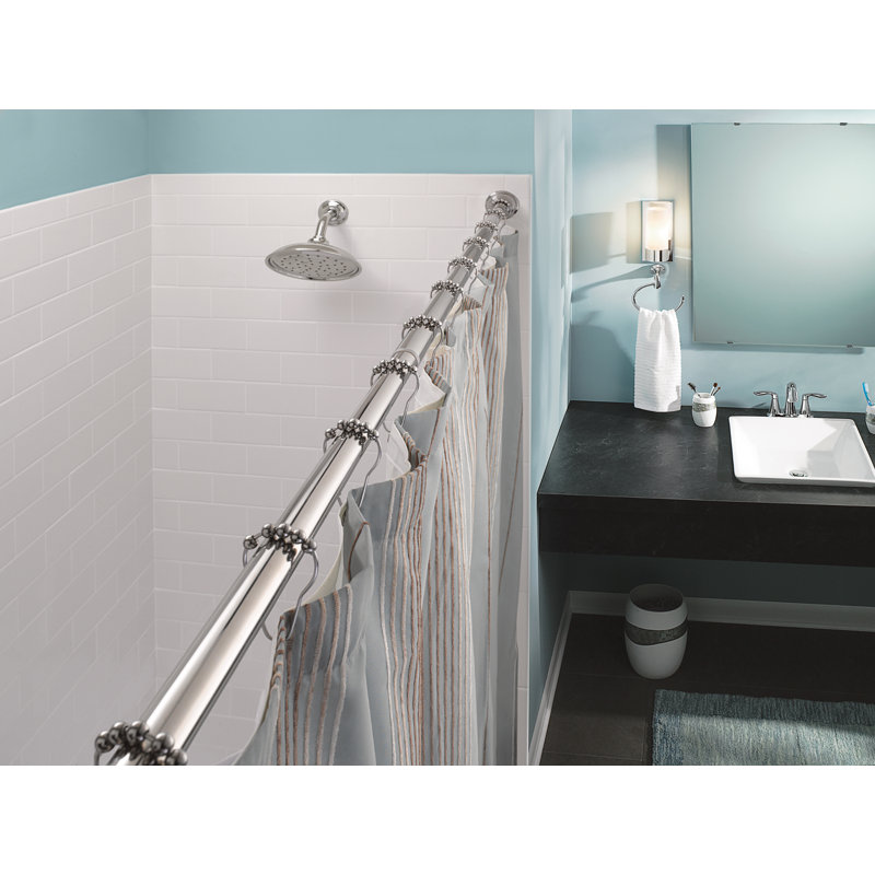 Moen 72" Adjustable Straight Tension Shower Curtain Rod & Reviews Wayfair